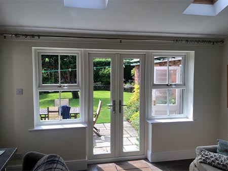 Completed French Doors Installation