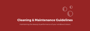 Cleaning & Maintenance Guidelines