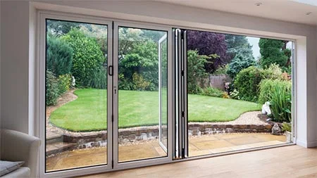 Open Bi-Folding Door