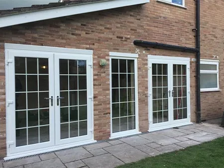 Line Pattern French Doors