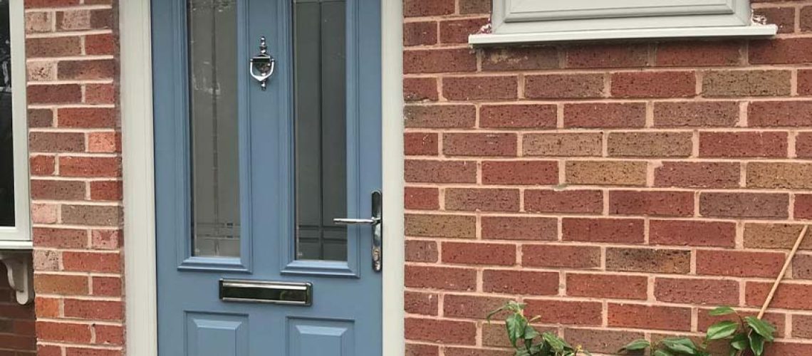 close up of composite door